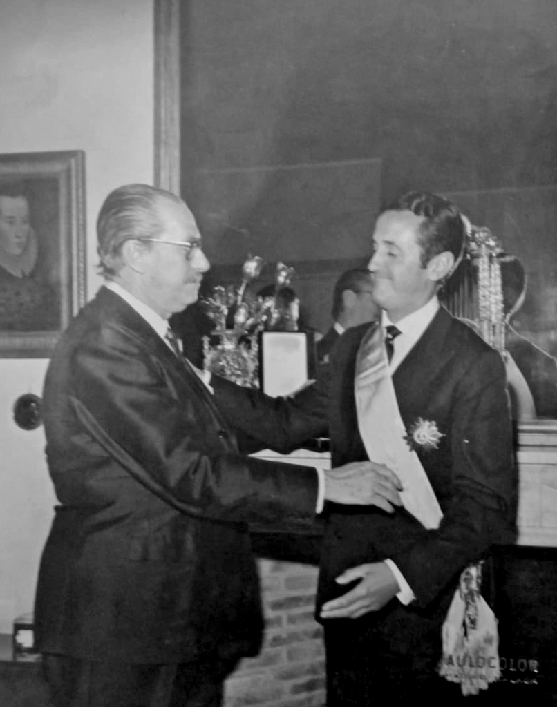 El embajador con Gregorio López Bravo, ministro de relaciones exteriores de Franco