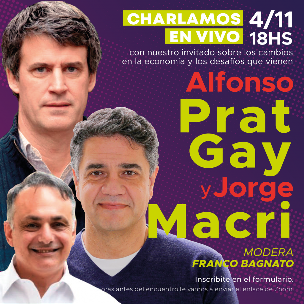 Charla entre Jorge Macri y Alfonso Prat Gay