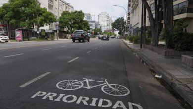 Demarcación vial para uso responsable de bicicletas