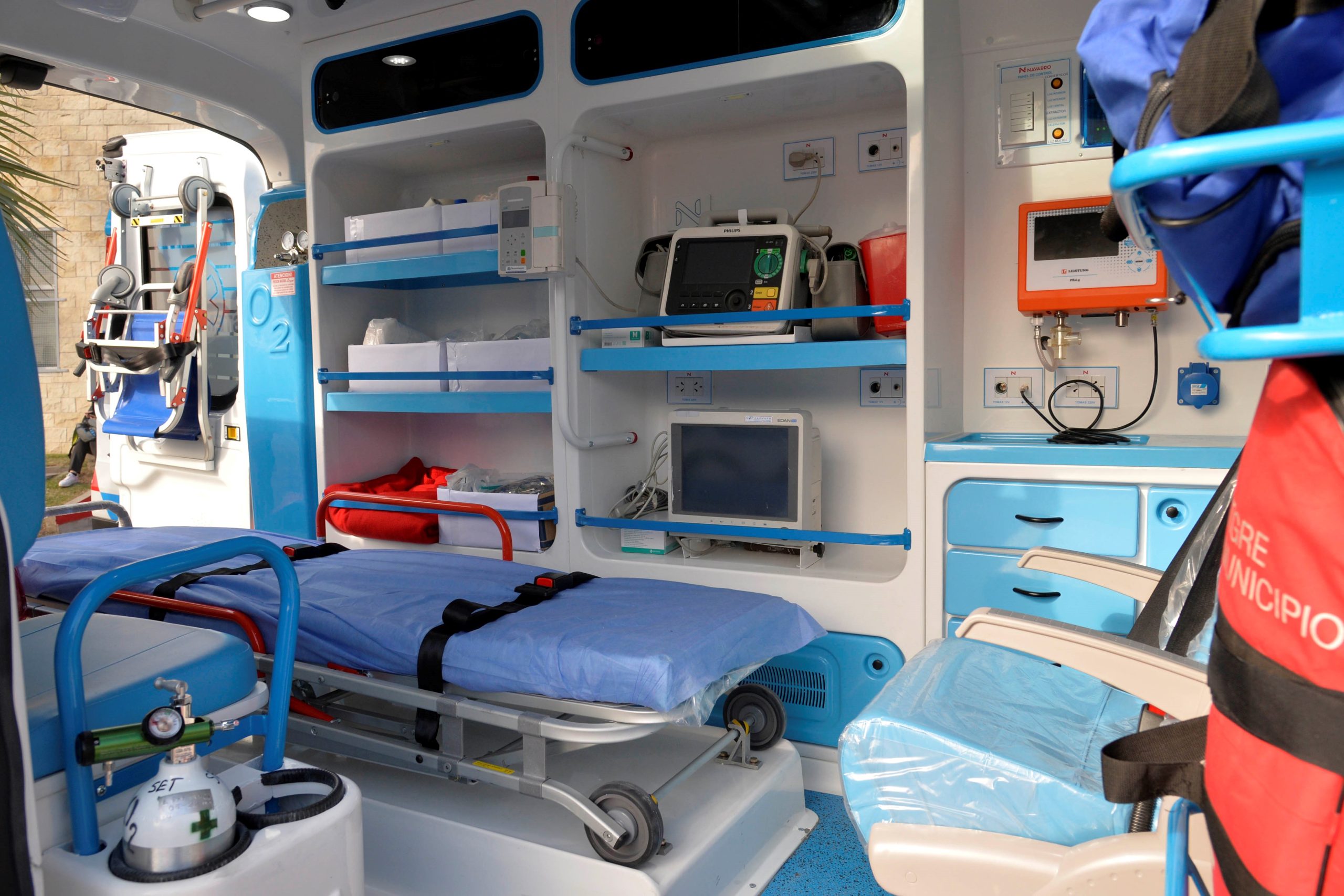 Interior de las nuevas ambulancias