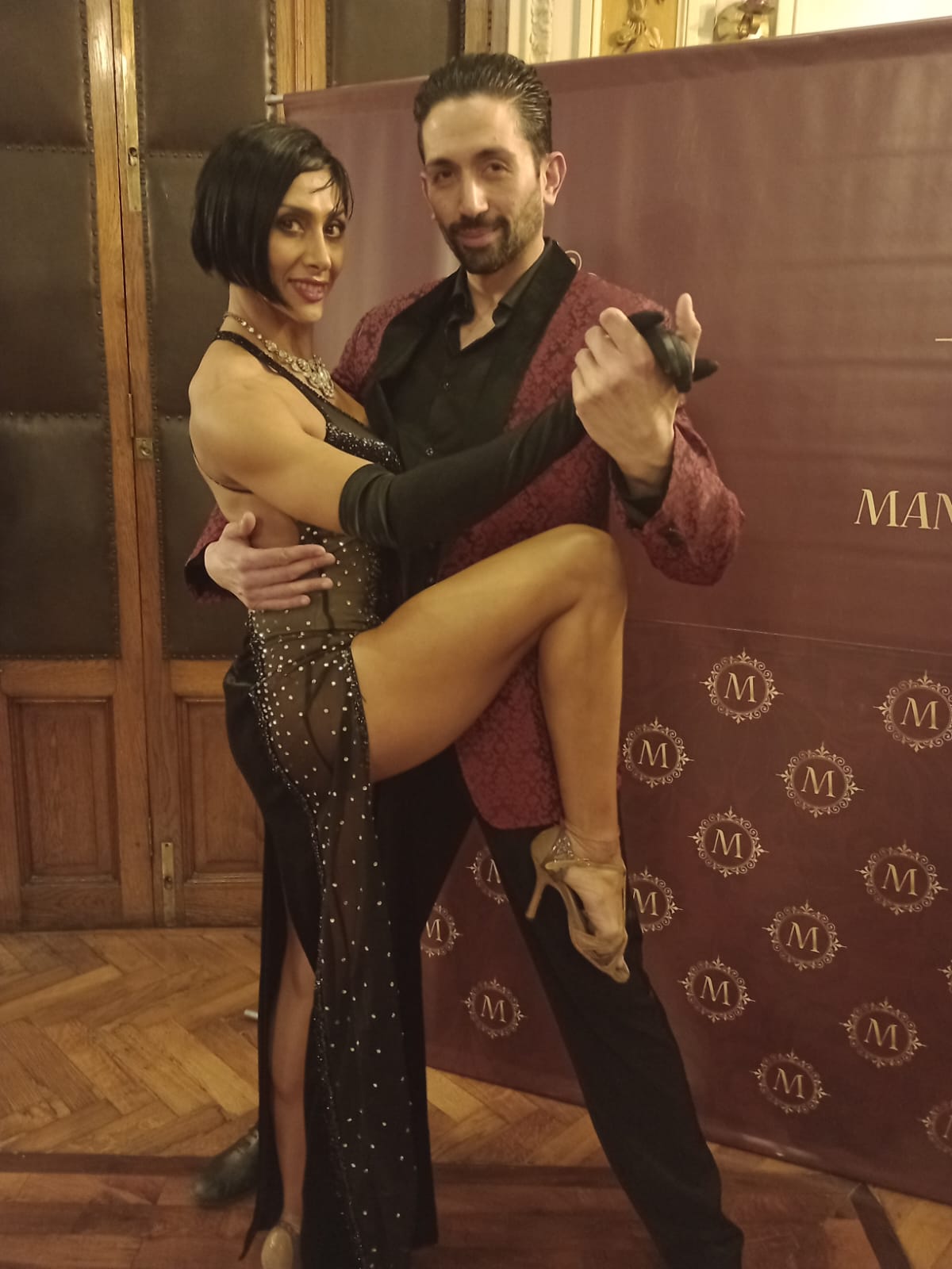 Marcos Ayala, coreógrafo y Paola Camacho, primeros bailarines
