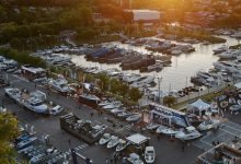 Vista Area del Salón Náutico