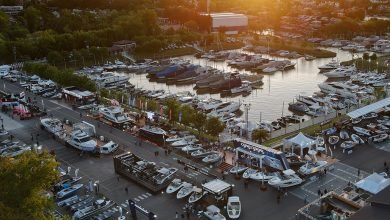 Vista Area del Salón Náutico
