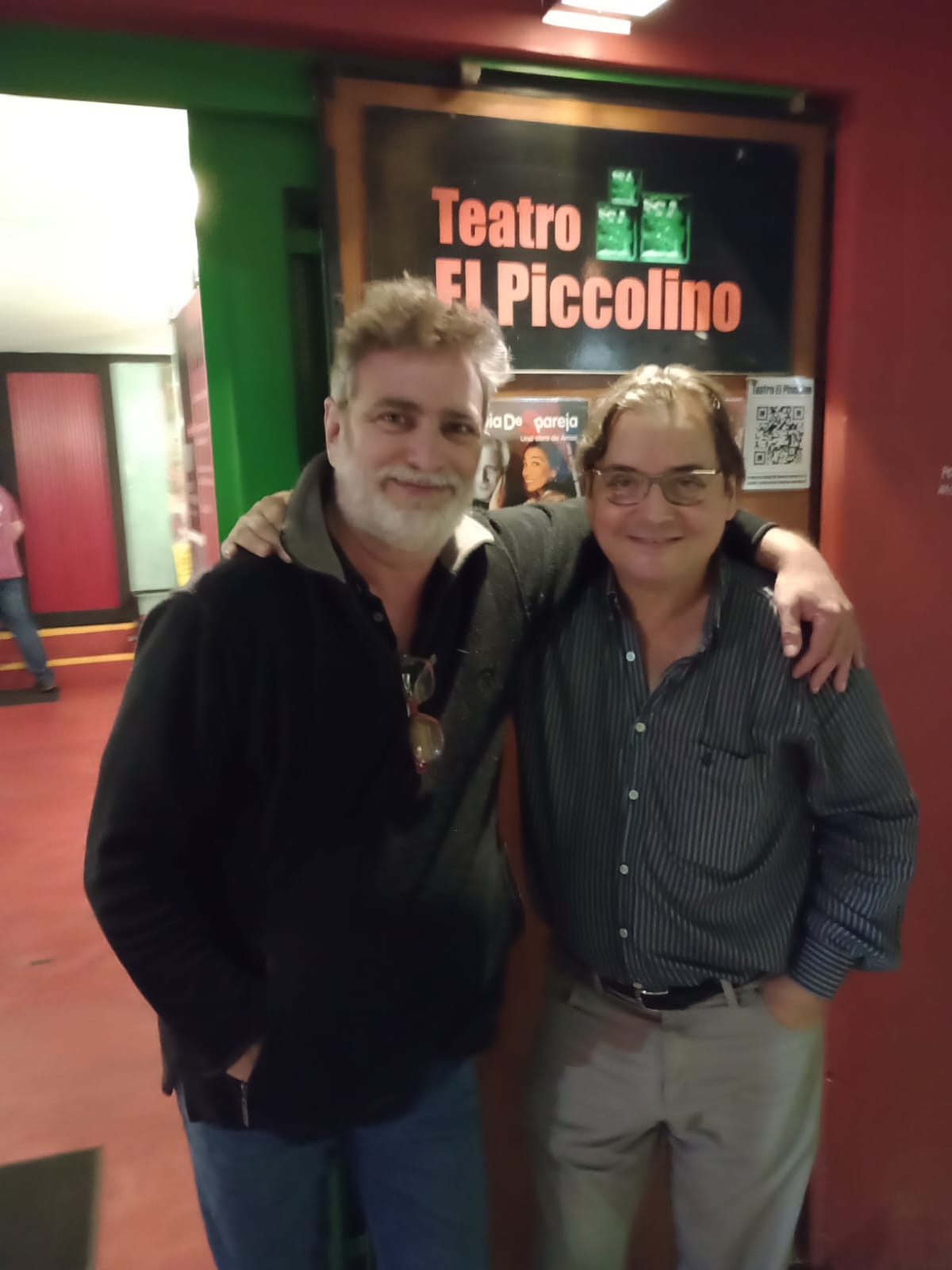 Juan Carlos Acero con Oscar Ferrigno