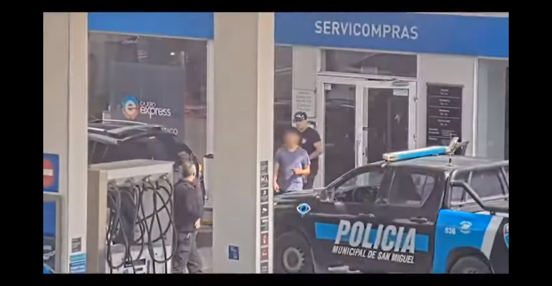 Momento de la detención