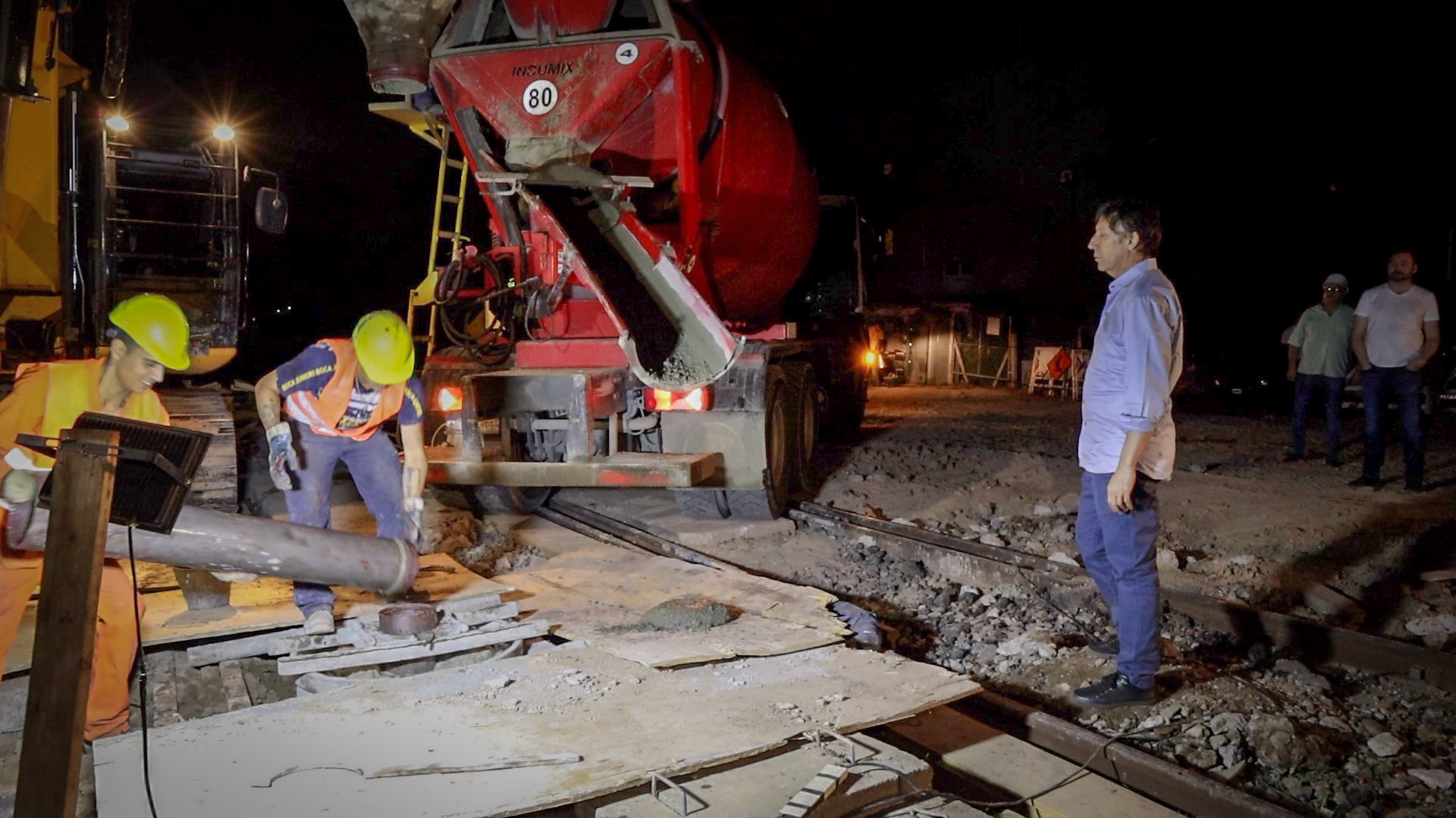 Obras para el nuevo túnel de Alte. Brown