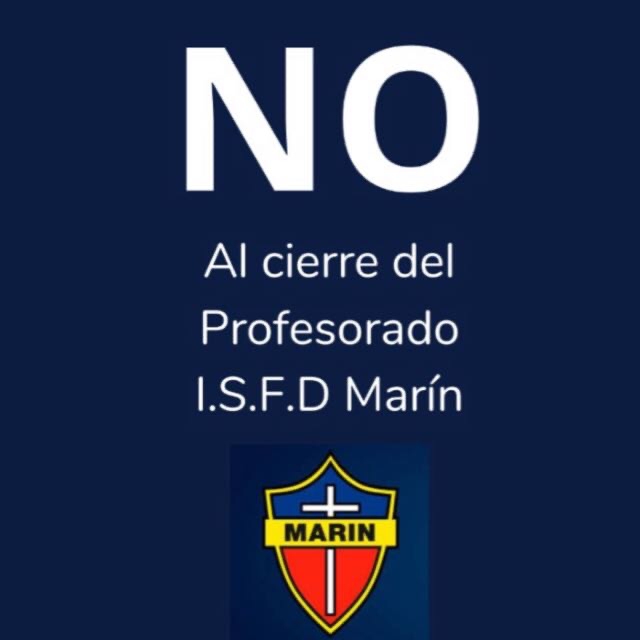 No al cierre del profesorado I.S.F.D. MARÍN