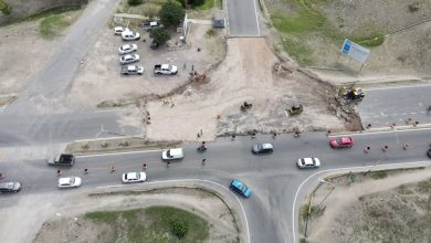 Nueva rotonda en Gaspar Campos y Buen Ayre