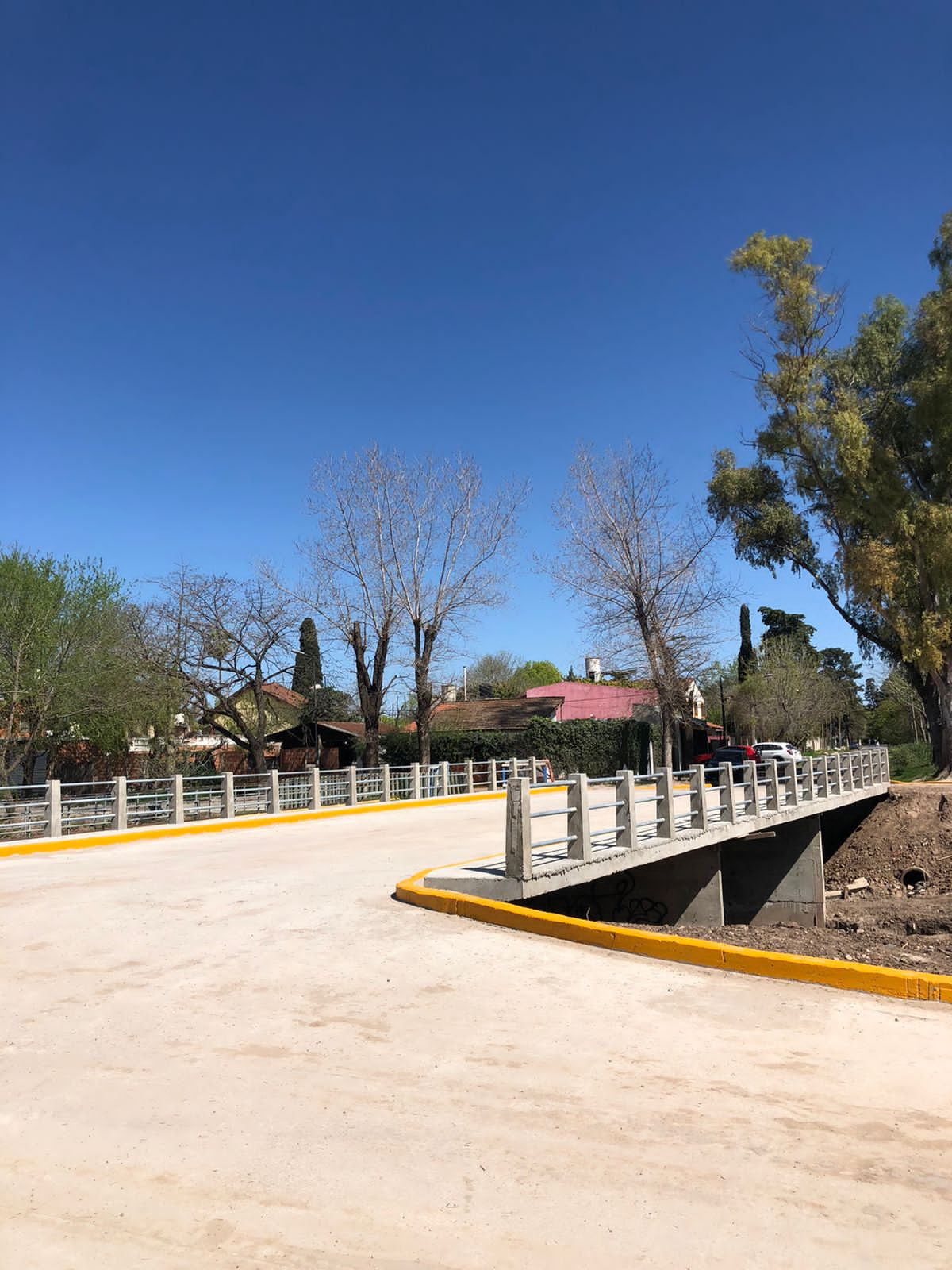 Nuevo puente en Tucumán y el arroyo Los Berros