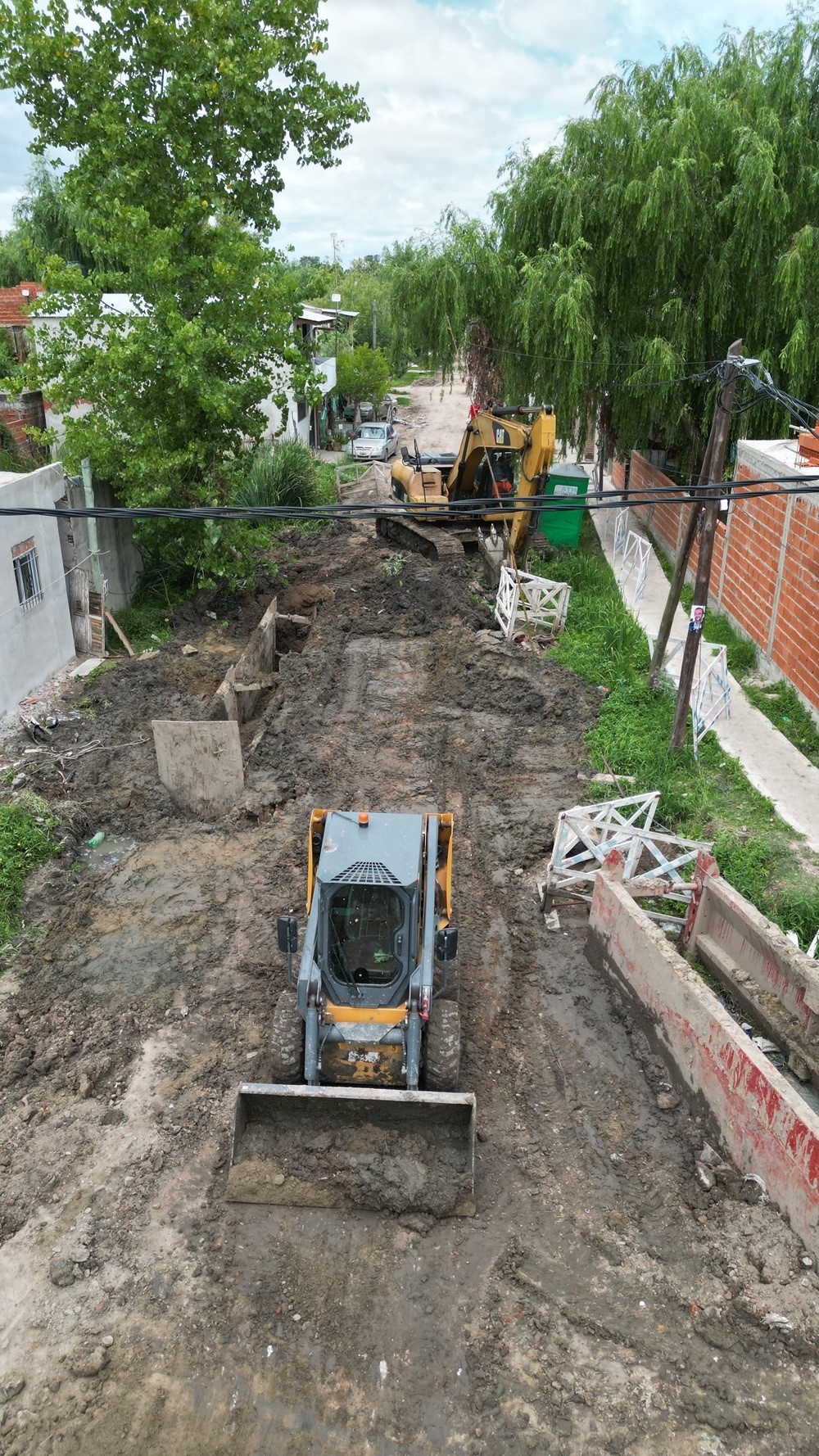 Obras de extensión de agua y cloacas