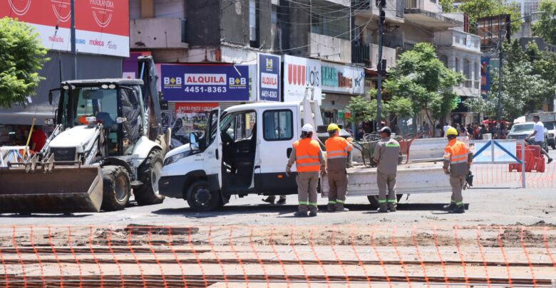 Trabajos en Av. Balbín y las vías