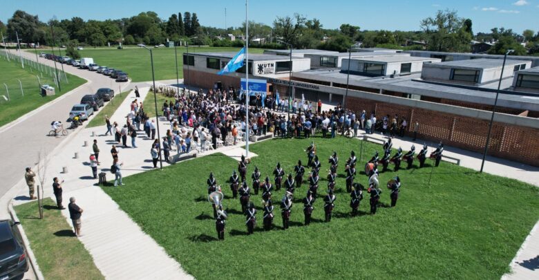 Plano aéreo de la nueva escuela técnica