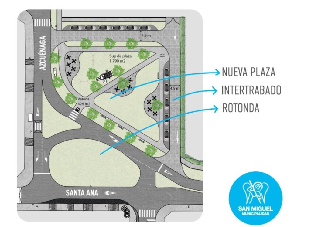 Nueva rotonda y plaza