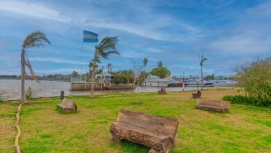 Nuevo espacio verde frente al rio