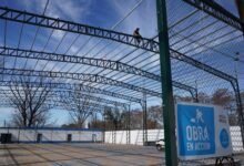 Nuevo tinglado en el Polideportivo Municipal Roberto Contini