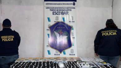 Operativo antidrogas en la localidad de Belén de Escobar