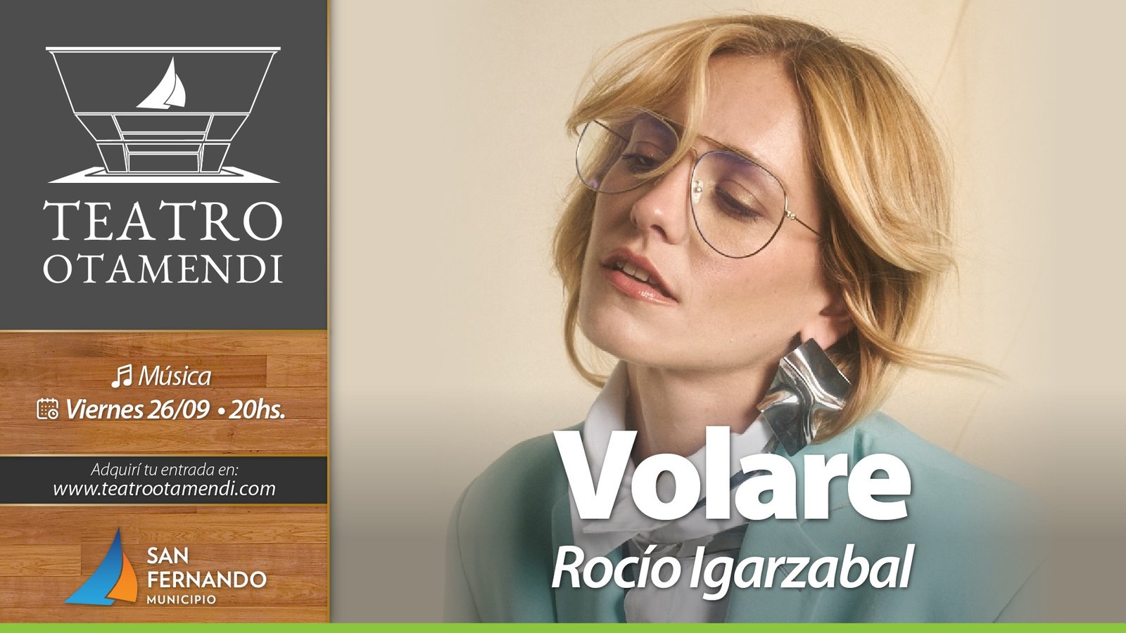 Rocío Igarzabal en el Teatro Otamendi