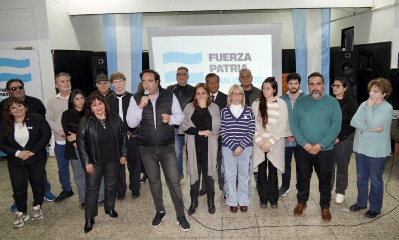 Federico Meca en el cierre de campaña