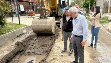 Obras de entubamiento en General Pacheco
