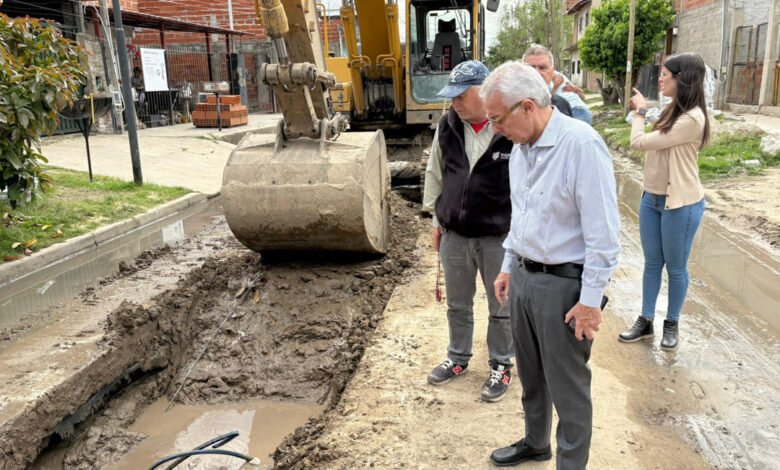 Obras de entubamiento en General Pacheco