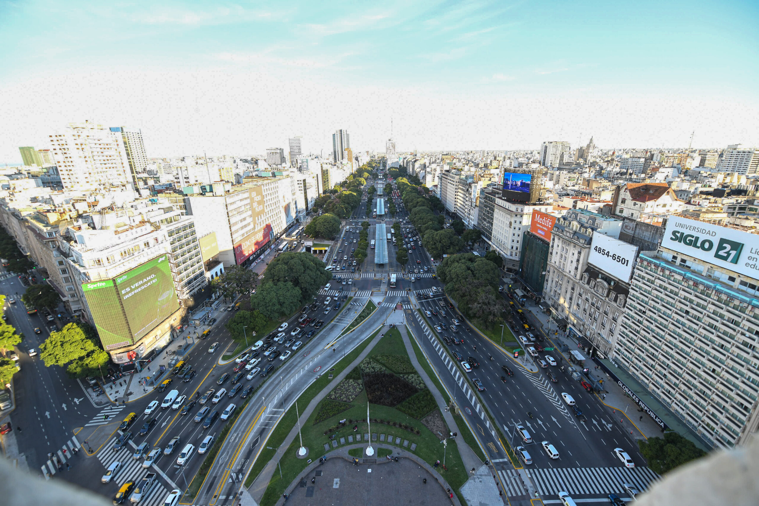 Vista desde el nuevo mirador del Obelisco