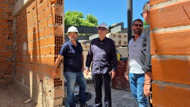 Construcción del futuro Teatro Municipal de El Talar