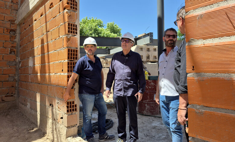 Construcción del futuro Teatro Municipal de El Talar