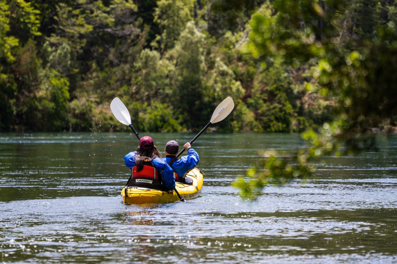 Kayak en el Parque Nacional Los Alerces