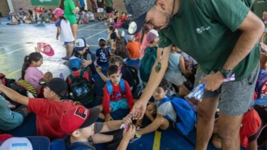 Entrega de cepillos dentales