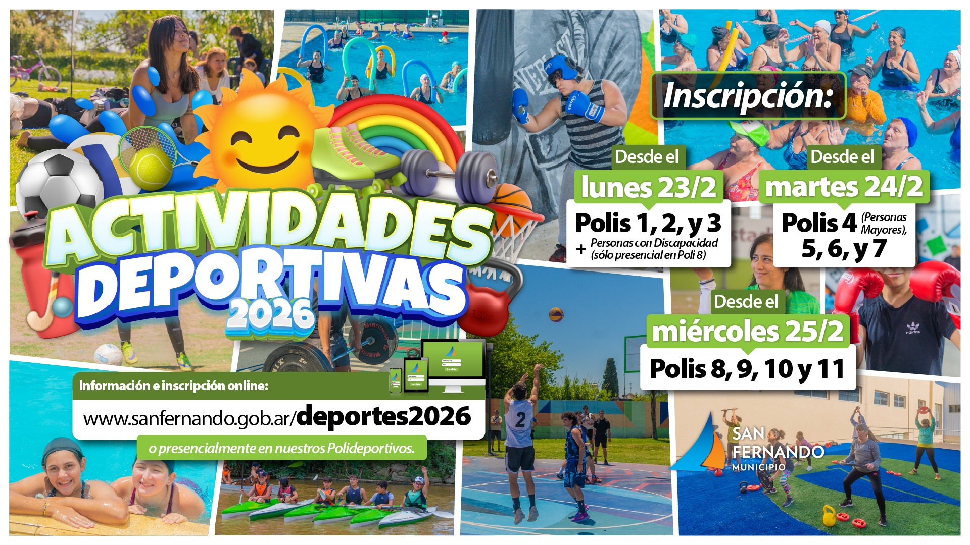 Actividades Deportivas 2026 San Fernando