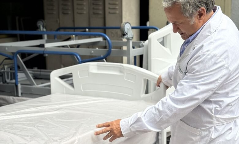 Nuevas camas en el Hospital Central