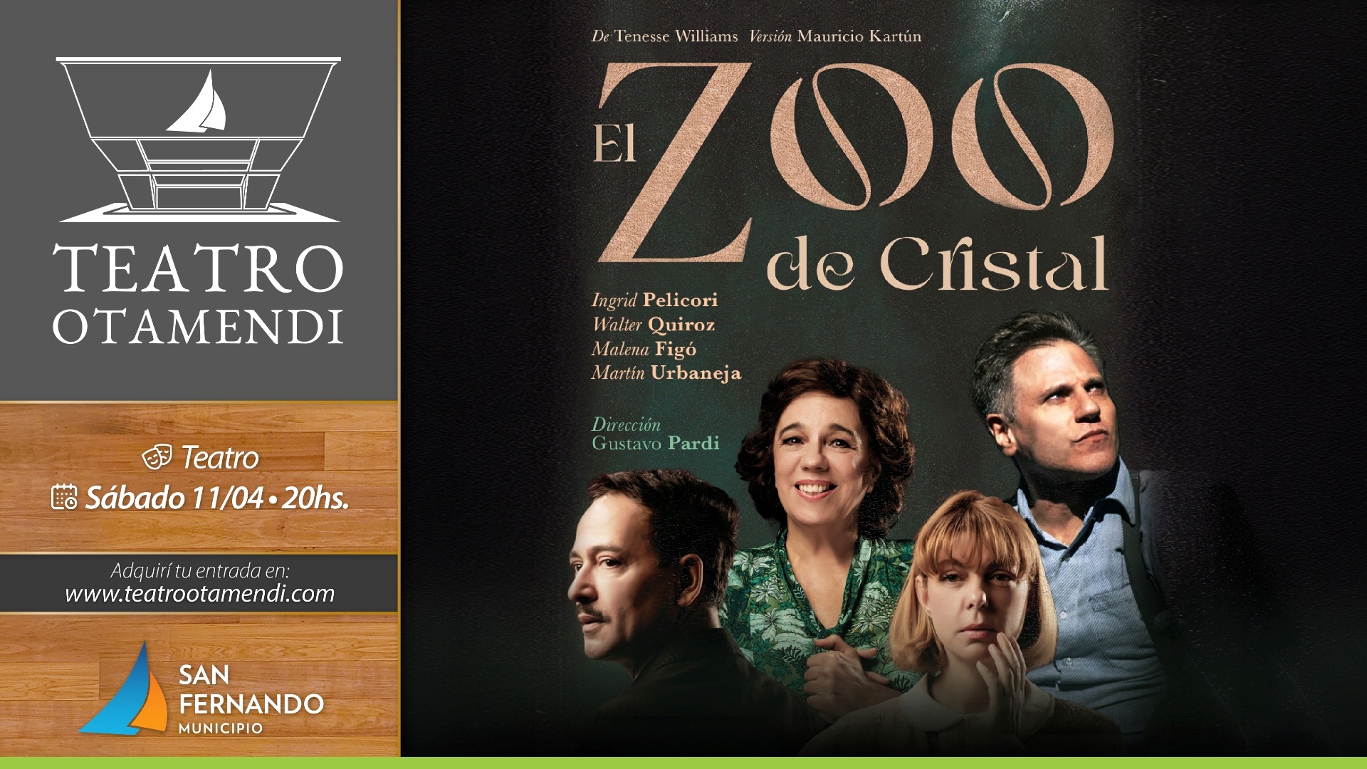Ingrid Pellicori, Walter Quiroz, Malena Figó y Martín Urbaneja