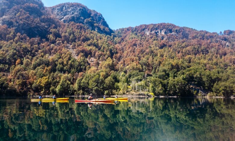 Kayak en Lago Verde