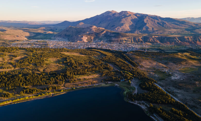 Vista área de Esquel