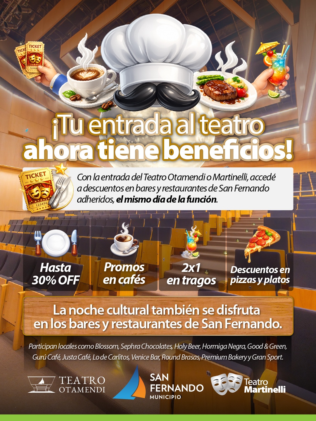Programa descuentos teatros Otamendi y Martinelli