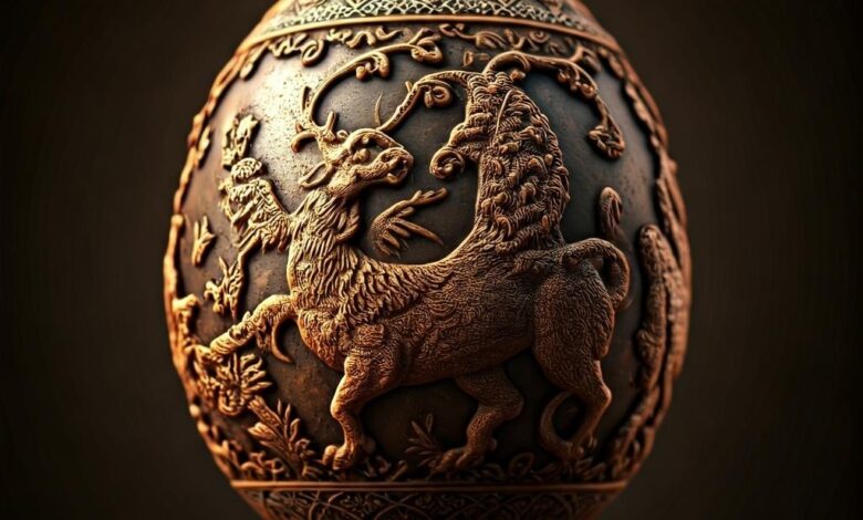 Como luciría un huevo de chocolate en la Edad Media