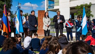 Soledad Martínez en el 111º aniversario del Genocidio Armenio