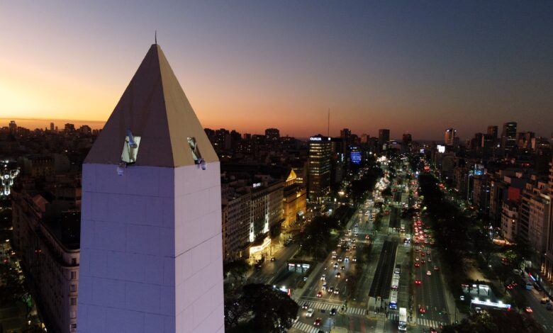 Atardecer en el Obelisco