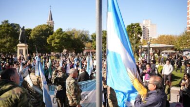 Festejos patrios en la Plaza de San Miguel