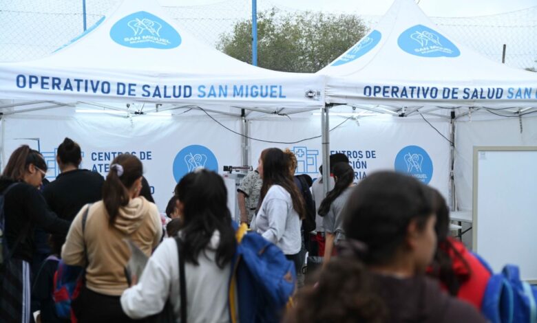 Operativos de salud en clubes barriales