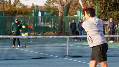 Las renovadas canchas de tenis del Campo de Deportes N° 6