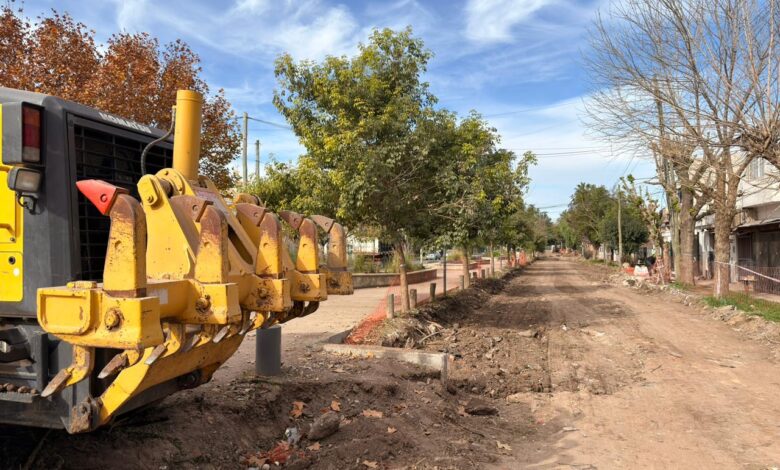 Obra del nuevo pavimento en Blasco Ibáñez