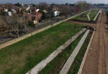 Obras en el nuevo parque público de Boulogne