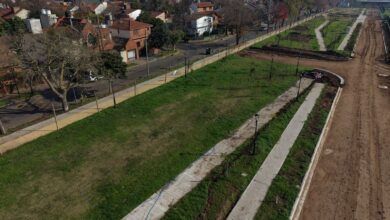 Obras en el nuevo parque público de Boulogne