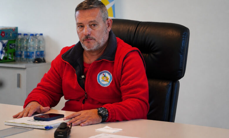 Jefe regional de zona 8 de Defensa Civil, Gabriel Pérez