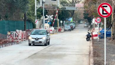 Paso a nivel de Treinta y Tres Orientales en Beccar