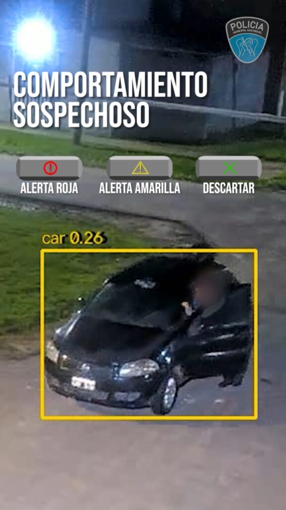 Auto robado detectado con IA