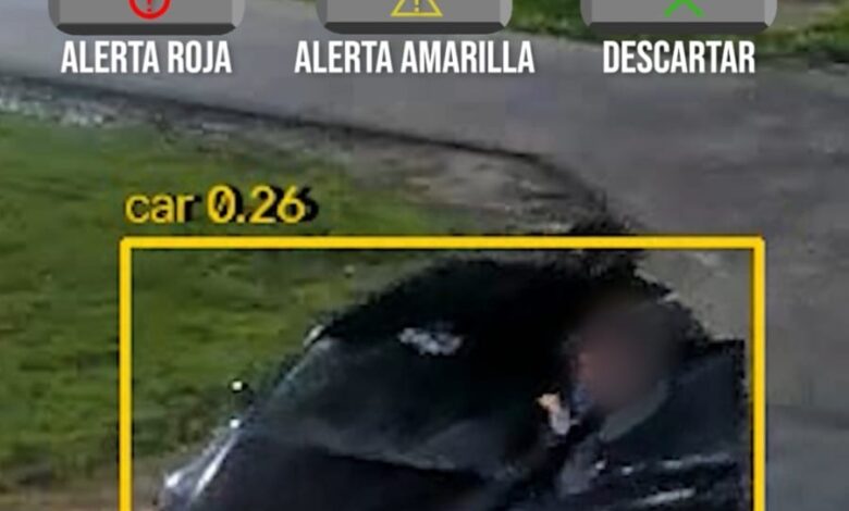 Auto robado detectado con IA