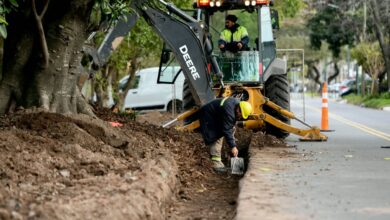 Obras en el Paseo Baigorria