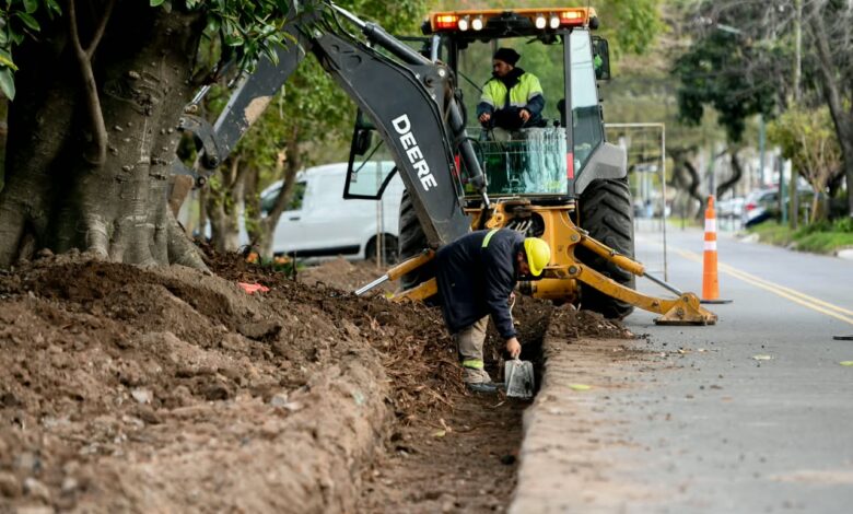Obras en el Paseo Baigorria